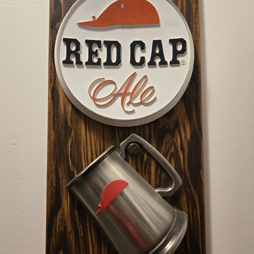 NWOT Vintage Red Cap Ale 8×10 Wall Plaque